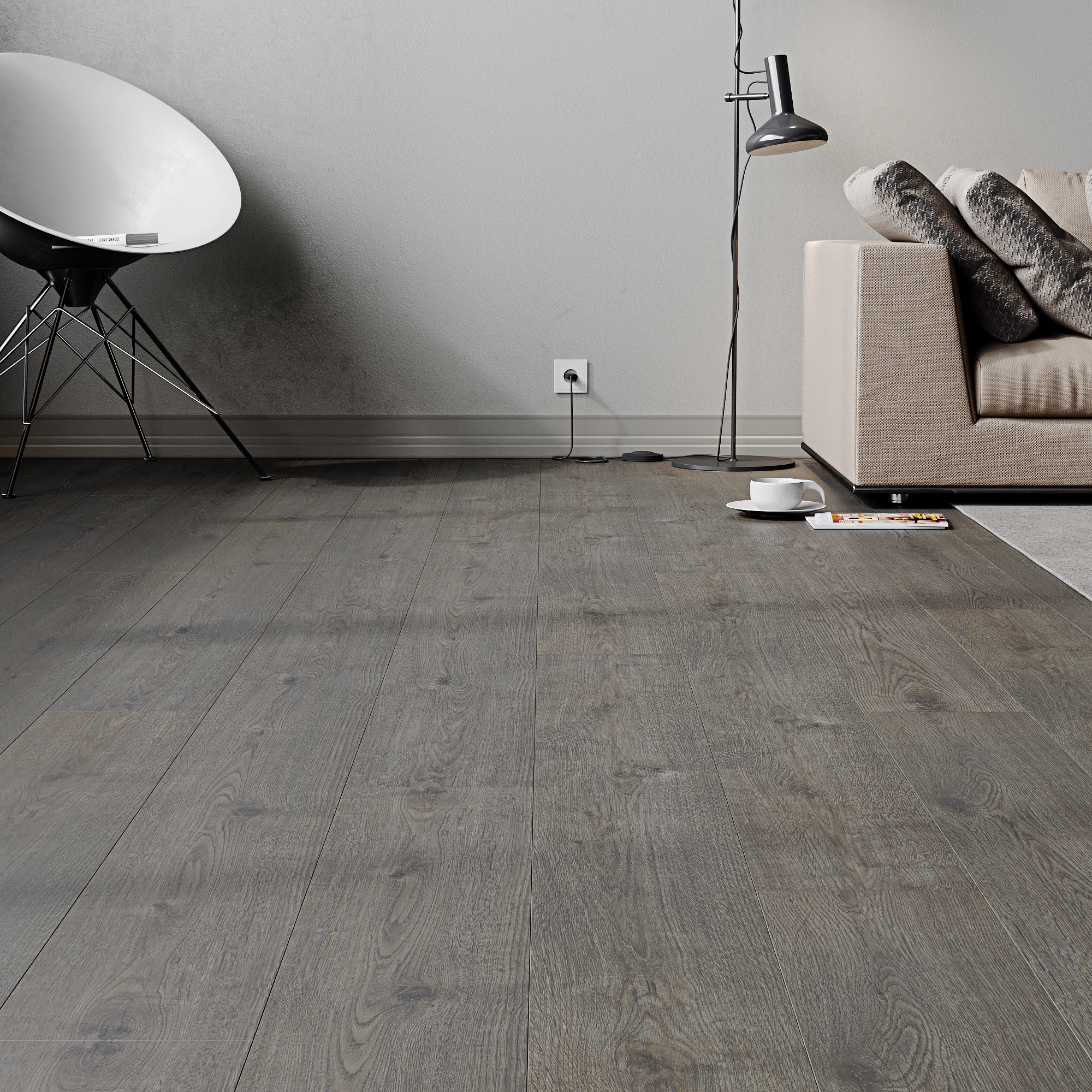 Кварцвиниловый SPC ламинат Art East Art Stone Armor Ясень Бойсмана ARM 92 1220×196×9 фото в интерьере